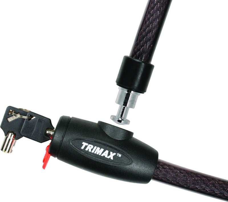 Trimax Trimaflex Integrated Keyed Cable Lock 6' L X 20Mm TQ2072, Card Packaging , Black - Image 2